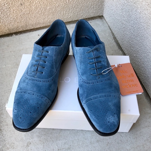 Manolo Blahnik Other - NEW IN BOX! Manolo Blahnik Blue Suede Shoes!